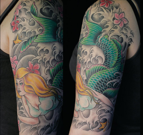 mermaid tattoo by only you tattoo