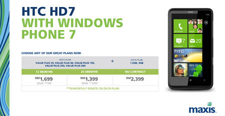 HTC HD7 with WP7 from Maxis Price Plan FINAL