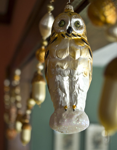 Glass Owl Ornament