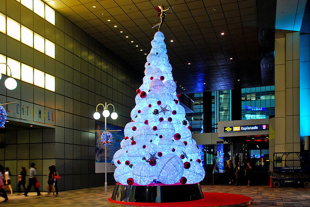 Christmas tree at Suntec City, Singapore