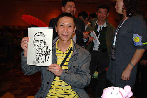 Caricature live sketching for EMC APJ Salers Kick Off 2011 - 12