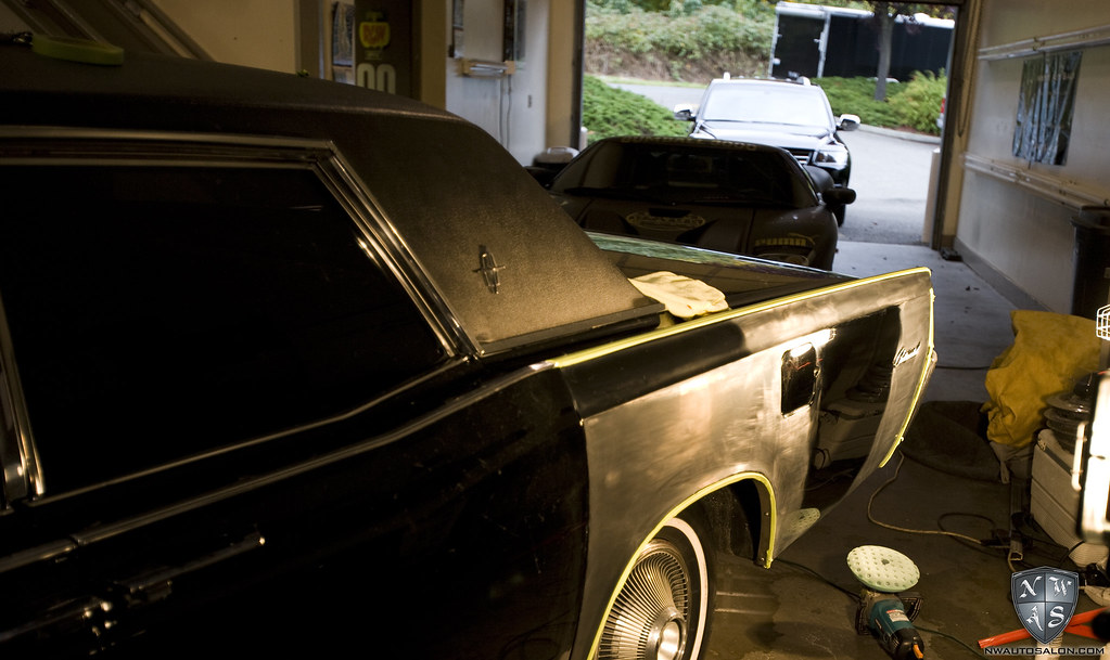Seattle Auto Detailing Wet Sand Lincoln Continental
