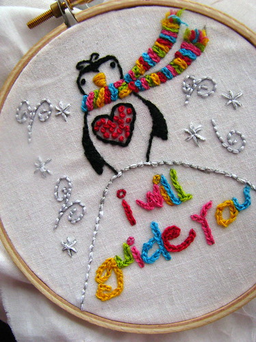 Penguin Embroidery