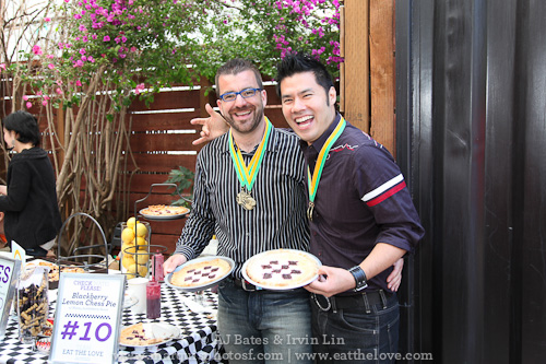 AJ and Irvin with their award winning pies