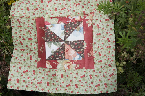 Sharon's August Block for Maple Leaf Bee