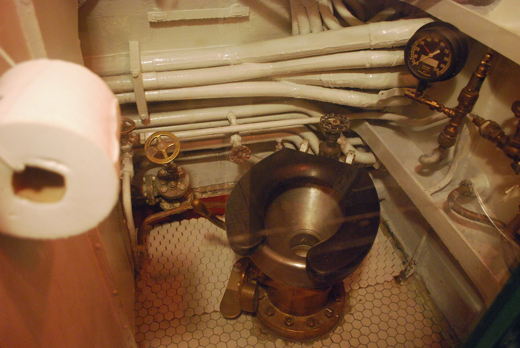 USS Cod Crewmen Toilet
