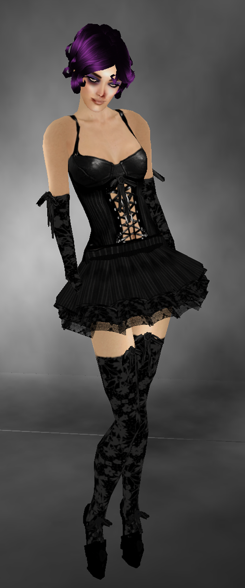 AVid Gothic Clothing - Moulin Noir + Betty Boop - Vamp Purple