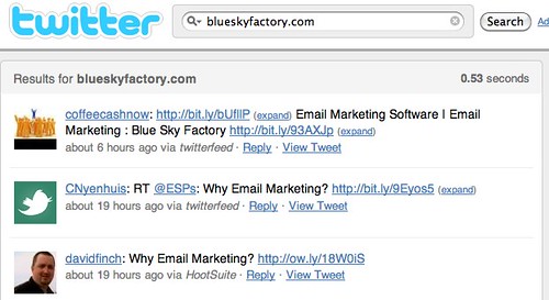 blueskyfactory.com - Twitter Search