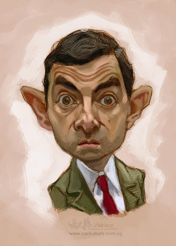 digital sketch of Mr Bean - 2 small