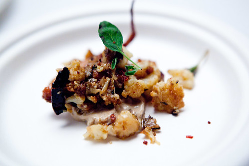 Vinegar Hill House's dish: Octopus, charred lemon yogurt, dehydrated taggiasca olives