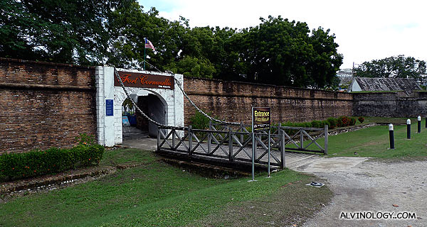 Fort Cornwallis entrance - admission fee is RM$2