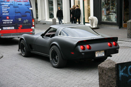 Very cool matt black Corvette