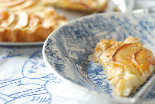 vanilje-sidrunikreemiga õunakook/apple cake with baked custard