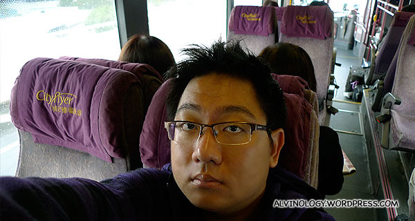 Me, alone in the bus