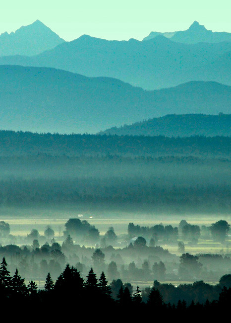 Morning mountains by Doug Matthews