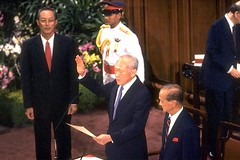 Lee Kuan Yew Sworn In as Senior Minister
