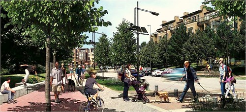 vision for Tuller/Greenway district (courtesy of Goody, Clancy)