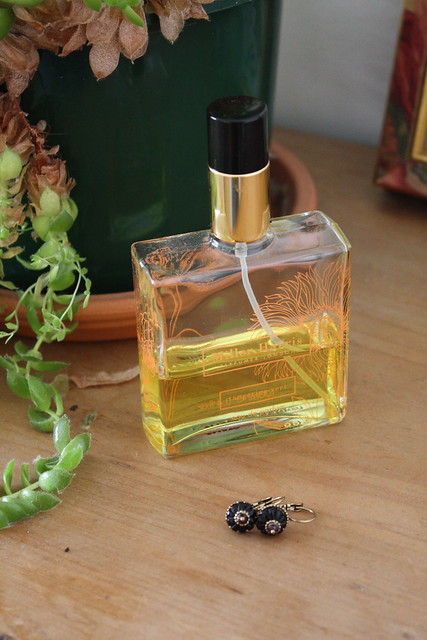 my favourite perfume and a gifted pair of earrings