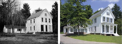 restoration of the James Dean house, Rosemont, NJ (Conservation Development LLC, via the ICMA report)