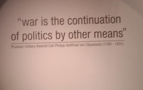 War is the continuation of politics by other means