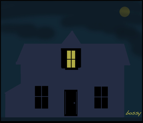 nighttime-house