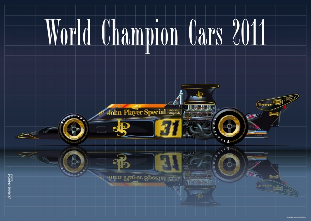 Formula 1 Meets Art: The 2011 Calendar 'World Champion Cars' by Jorge Garcia