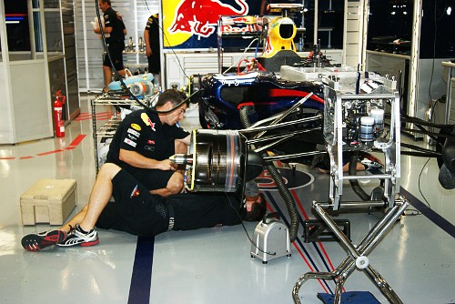 Red Bull Singapore F1 Pit Garage 
