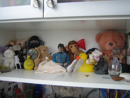 dolls on the shelf