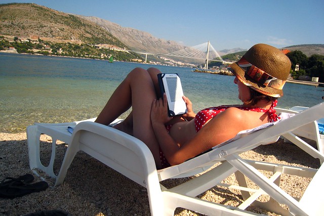 Copacabana Beach + Kindle - Dubrovnik, Croatia
