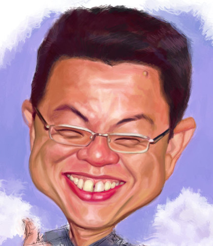 digital caricature for SIngapore Navy - 2 small
