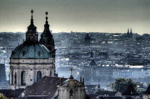 View of Prague from the castle. Vista de Praga desde el castillo