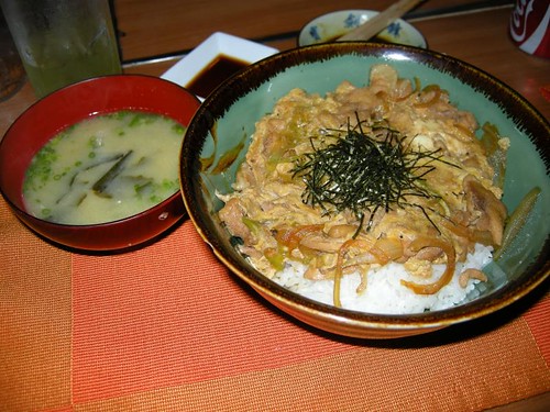 Oyako Don + Miso Soup