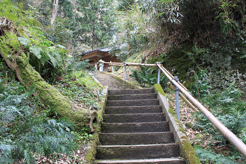 滝神社への階段
