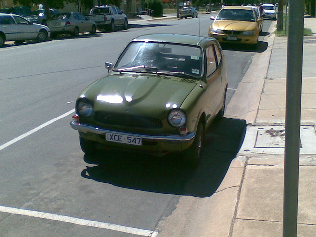 Rare car to see these days is the Honda Z600 a little micro car that was 