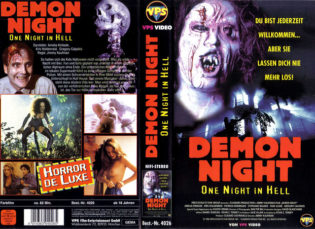 Demon Night (VHS Box Art)