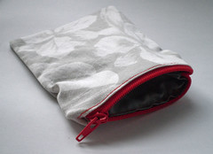 Red Zippered Change Purse