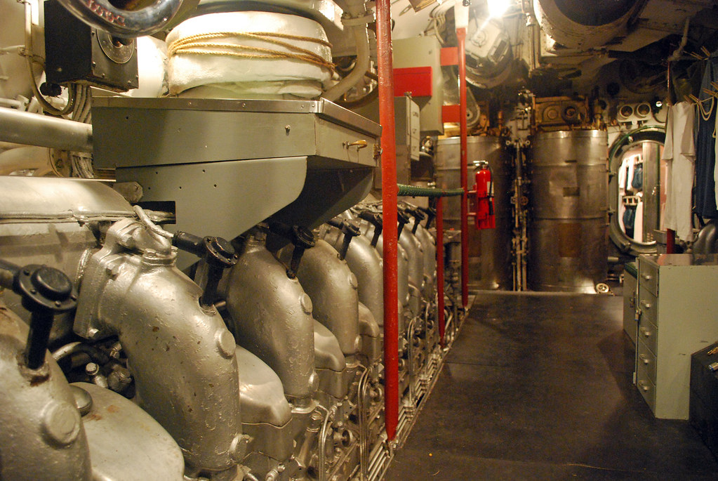 USS Cod Engine Room