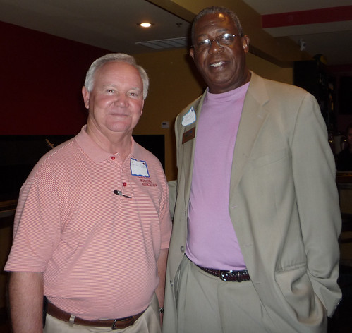 Louisiana Municipal Association Executive Director Tom Ed McHugh (Left) and Rural Development State Director, Clarence W. Hawkins at a recent outreach meeting in Louisiana.