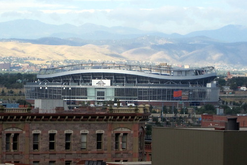 Denver: Invesco Field – View from Westin Tabor Center Pool