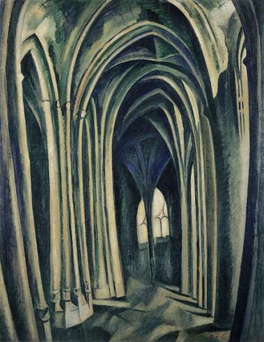 Saint-Séverin No. 3, 1909–10. Oil on canvas, Robert Delaunay