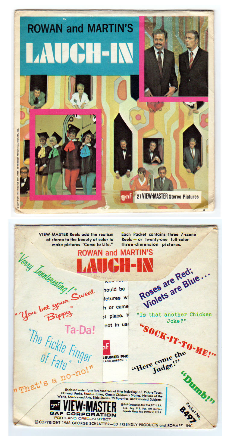 Rowan & Martin's Laugh-In Viewmaster envelope (B497 1968)