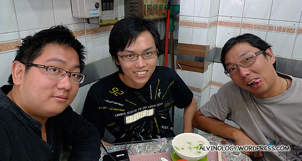 Me, Lawrence and Ming Choy, still fresh in the morning