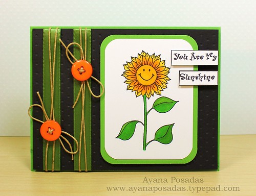 Sunflower Sketch Card (1)