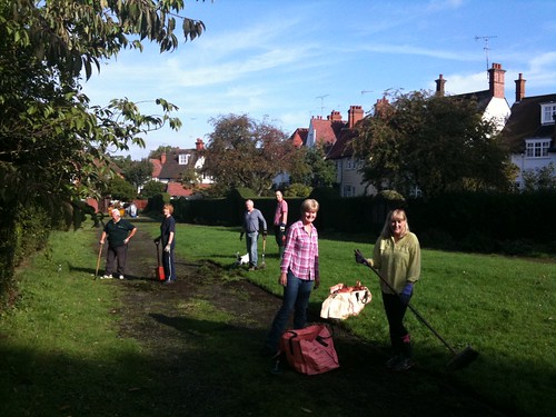 Denison Ludlow Green community gardening. Great morning for it!