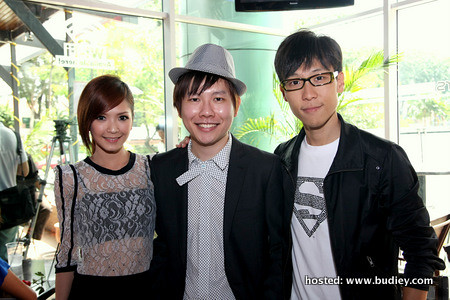 stella chung, xavier & gan jiang han(astro tv presenter)