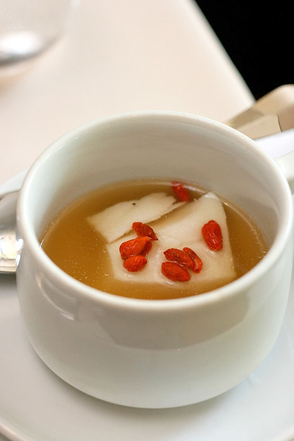 Steamed Cod Fish in Chinese Herbal Broth - by Golden Peony (Conrad Centennial Singapore)