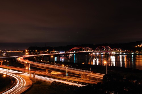 關渡橋夜景 Guandu Bridge