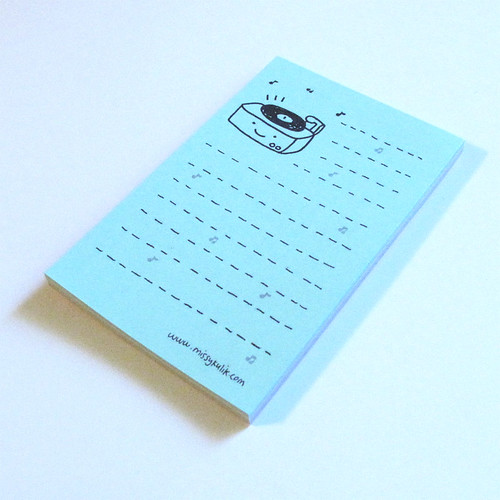 Little Record Player Mini Notepad