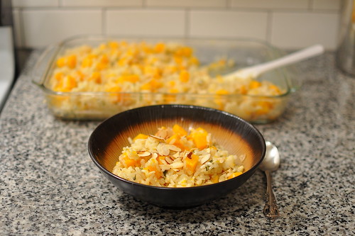 BAKED RISOTTO WITH BUTTERNUT SQUASH AND SAGE
