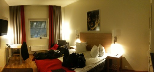 Our hip, ultramodern hotel room in Stockholm
